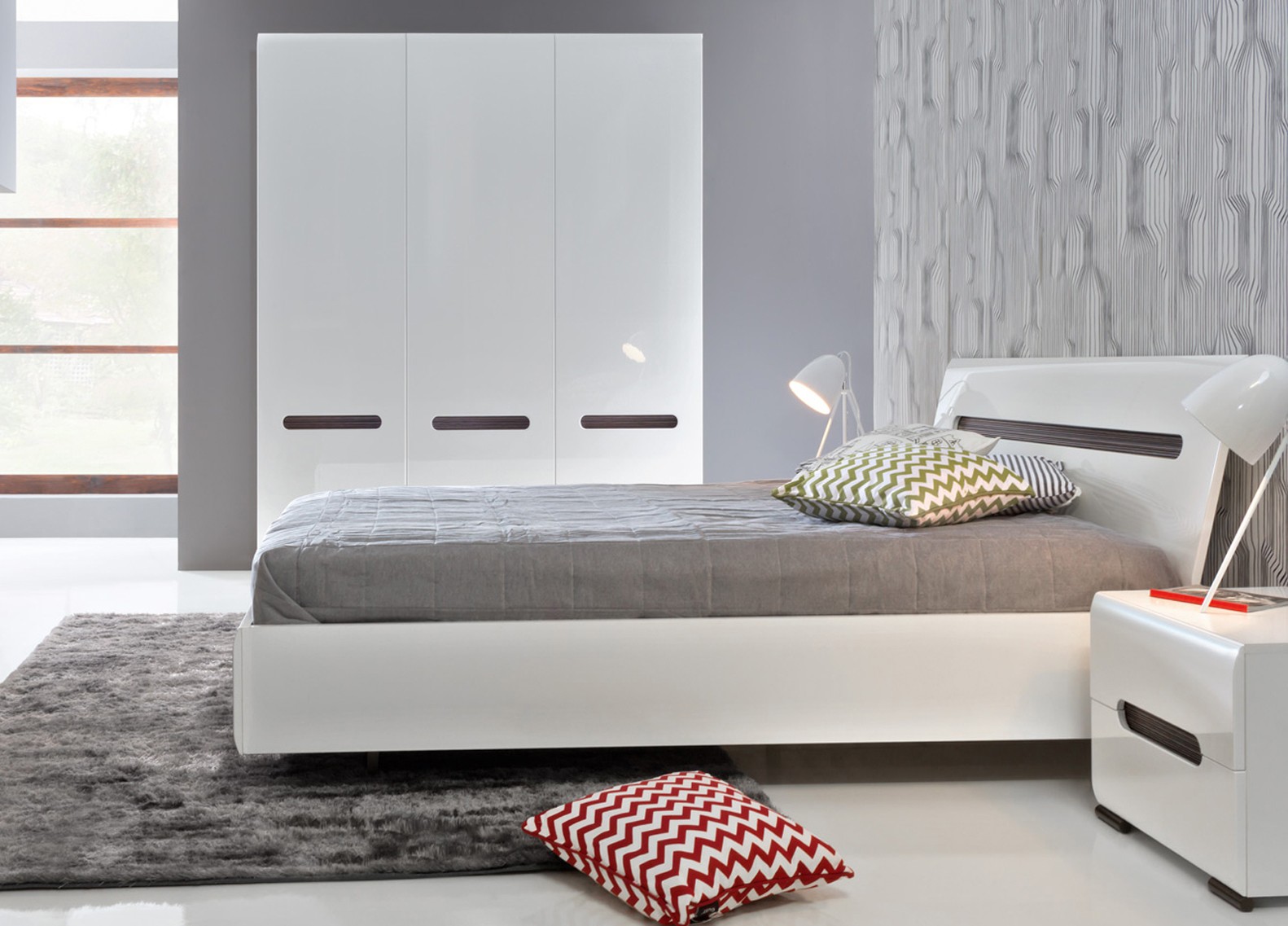 Мебель для спальни в современном стиле белая недорого
