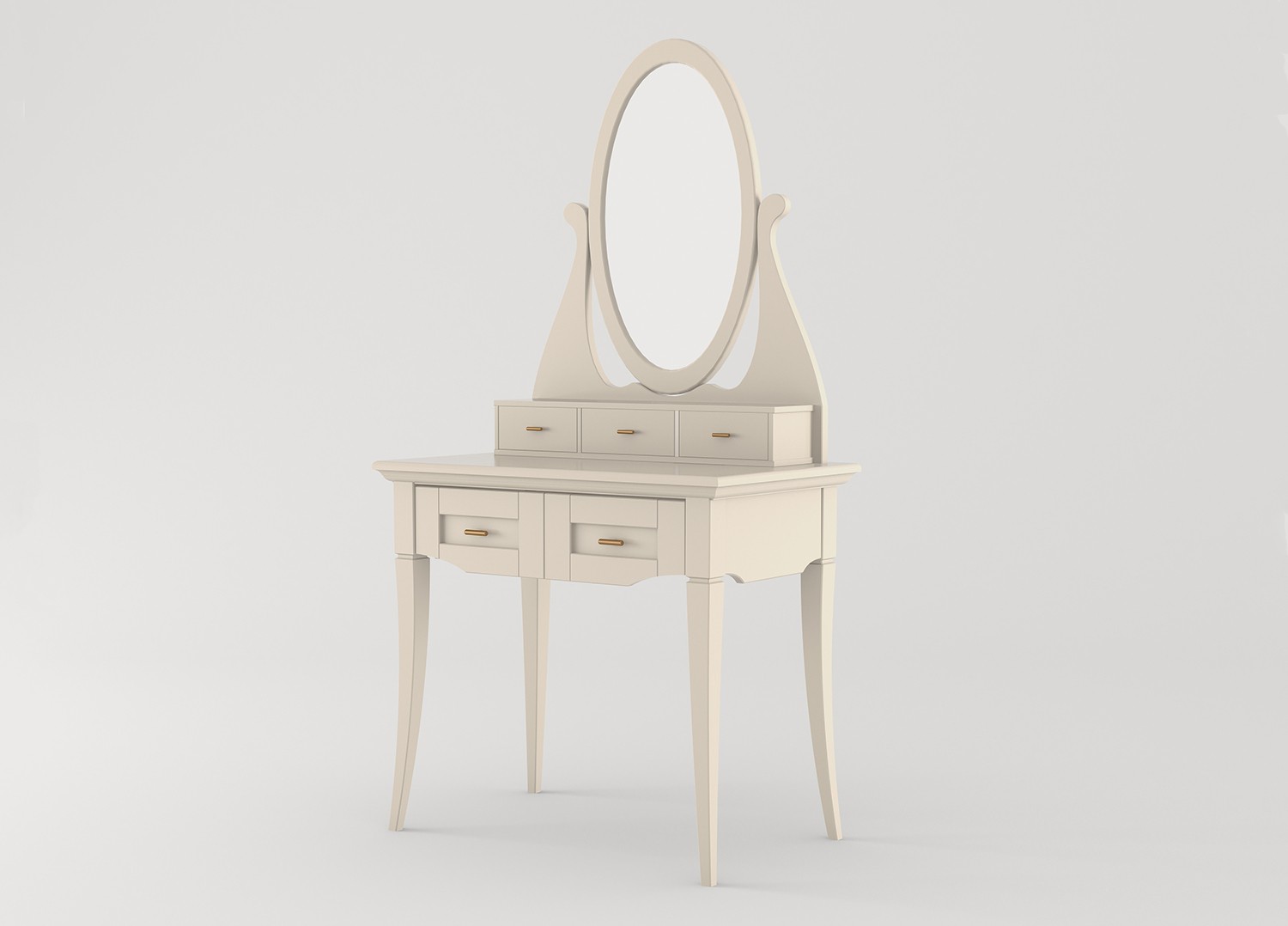 классический туалетный столик с зеркалом