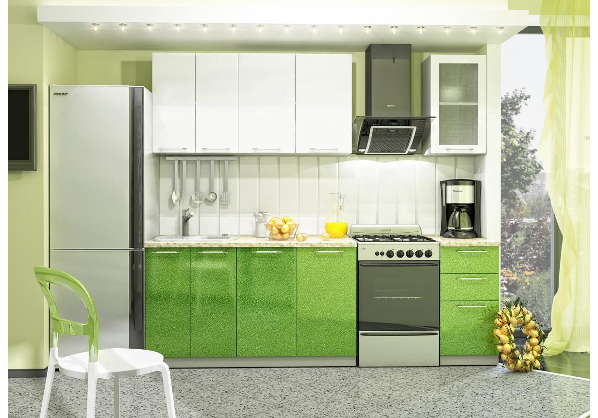 Кухня олива ДСВ зеленый металлик