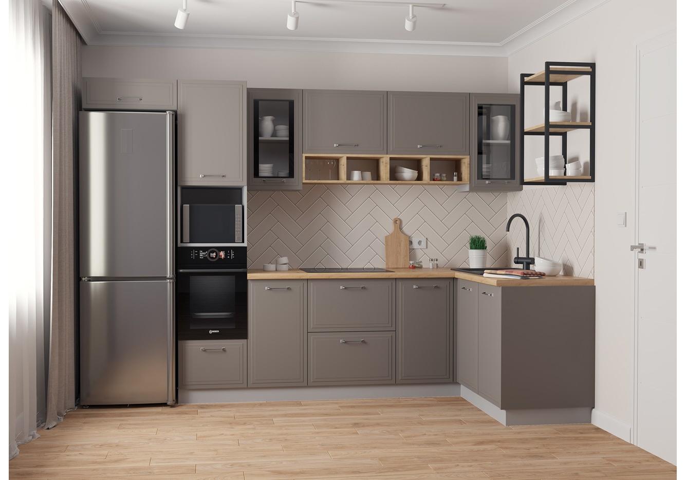 кухня риволи дсв мебель. софт грей кухня. модульная кухня ройс дсв. реалвуд грей фасад. кухня ройс дсв.