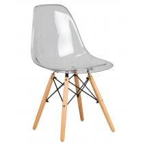  Стул обеденный DOBRIN DSW CASPER, ножки светлый бук, цвет прозрачный, фото 1 