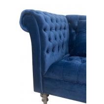  Синий велюровый диван Lina, фото 3 