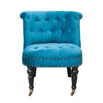  Низкое кресло Aviana blue velvet, фото 1 