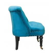  Низкое кресло Aviana blue velvet, фото 2 