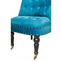  Низкое кресло Aviana blue velvet, фото 5 