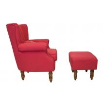  Кресло с пуфом Lab red, фото 3 