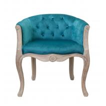  Низкое кресло Kandy blue velvet, фото 1 
