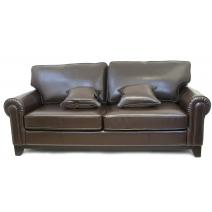  Темно-коричневый кожаный диван Todes, фото 1 