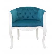  Низкое кресло Kandy blue+white, фото 1 