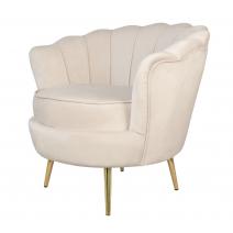  Дизайнерское кресло ракушка бежевое Pearl beige, фото 2 