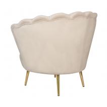  Дизайнерское кресло ракушка бежевое Pearl beige, фото 4 