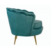  Дизайнерское кресло ракушка Pearl marine Сине-зеленый, фото 4 
