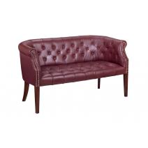  Классический бордовый диван Grace sofa leather, фото 2 