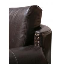  Коричневый трехместный диван из кожи Toren brown, фото 5 
