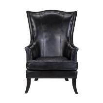  Кожаное кресло Chester black leather, фото 1 