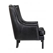  Кожаное кресло Chester black leather, фото 3 