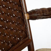  Комплект террасный ANDREA (стол кофейный со стеклом + 2 кресла + подушки), фото 3 