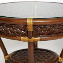  Комплект террасный ANDREA (стол кофейный со стеклом + 2 кресла + подушки), фото 7 
