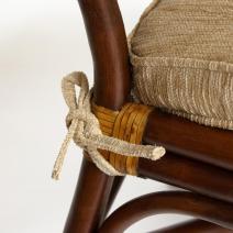  Комплект террасный ANDREA (стол кофейный со стеклом + 2 кресла + подушки), фото 9 