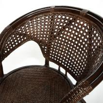 ТЕРРАСНЫЙ КОМПЛЕКТ "PELANGI" (стол со стеклом + 2 кресла) /без подушек/, фото 3 