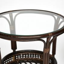  ТЕРРАСНЫЙ КОМПЛЕКТ "PELANGI" (стол со стеклом + 2 кресла) /без подушек/, фото 7 