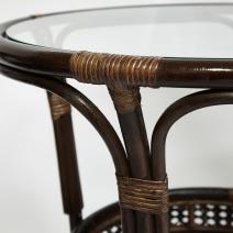  ТЕРРАСНЫЙ КОМПЛЕКТ "PELANGI" (стол со стеклом + 2 кресла) /без подушек/, фото 10 