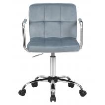  Офисное кресло для персонала DOBRIN TERRY, пудрово-голубой велюр (MJ9-74), фото 6 