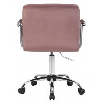  Офисное кресло для персонала DOBRIN TERRY, пудрово-розовый велюр (MJ9-32), фото 5 