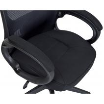  Офисное кресло для руководителей DOBRIN STEVEN BLACK, чёрный пластик, чёрная ткань, фото 7 
