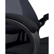  Офисное кресло для руководителей DOBRIN STEVEN BLACK, чёрный пластик, чёрная ткань, фото 8 
