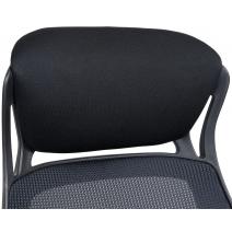  Офисное кресло для руководителей DOBRIN STEVEN BLACK, чёрный пластик, чёрная ткань, фото 10 