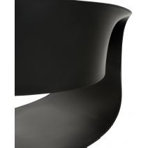  Стул обеденный DOBRIN ALIEN, ножки светлый бук, цвет чёрный (B-03), фото 7 