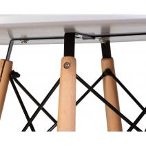  Стол обеденный DOBRIN CHELSEA`80, ножки светлый бук, столешница светло-серый (GR-01), фото 4 