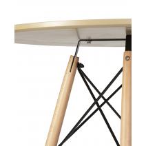  Стол обеденный DOBRIN CHELSEA`80, ножки светлый бук, столешница бежевая, фото 4 