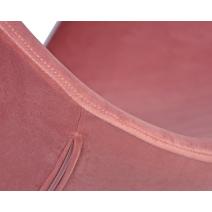  Кресло дизайнерское DOBRIN SWAN, розовый велюр BLUVEL52, золотое основание, фото 7 