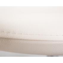  Кресло дизайнерское DOBRIN SWAN, белый кожзам P23, алюминиевое основание, фото 9 
