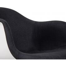  Стул обеденный DOBRIN DAW ROSS, ножки светлый бук, сиденье 012 белый пластик, чёрная ткань, фото 9 
