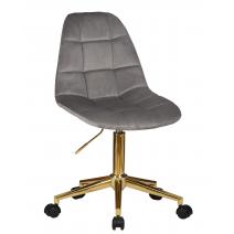  Офисное кресло для персонала DOBRIN DIANA, серый велюр (MJ9-75), фото 1 