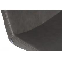  Стул барный DOBRIN ALDO, серый PU YP4, основание из нержавеющей стали, фото 10 