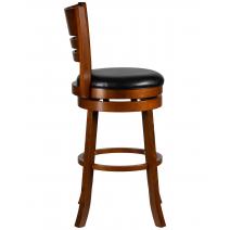  Вращающийся полубарный стул DOBRIN WILLIAM COUNTER, шоколад, черный, фото 2 