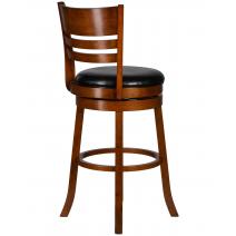  Вращающийся полубарный стул DOBRIN WILLIAM COUNTER, шоколад, черный, фото 3 