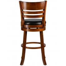 Вращающийся полубарный стул DOBRIN WILLIAM COUNTER, шоколад, черный, фото 4 