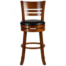  Вращающийся полубарный стул DOBRIN WILLIAM COUNTER, шоколад, черный, фото 5 