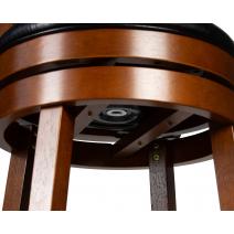  Вращающийся полубарный стул DOBRIN WILLIAM COUNTER, шоколад, черный, фото 9 