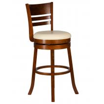  Вращающийся полубарный стул DOBRIN WILLIAM COUNTER, шоколад, кремовый, фото 1 