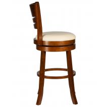  Вращающийся полубарный стул DOBRIN WILLIAM COUNTER, шоколад, кремовый, фото 2 