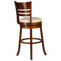  Вращающийся полубарный стул DOBRIN WILLIAM COUNTER, шоколад, кремовый, фото 3 