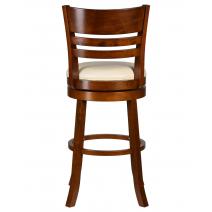  Вращающийся полубарный стул DOBRIN WILLIAM COUNTER, шоколад, кремовый, фото 4 