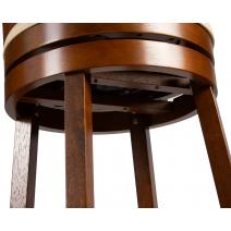  Вращающийся полубарный стул DOBRIN WILLIAM COUNTER, шоколад, кремовый, фото 10 