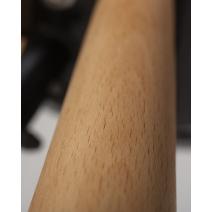  Стул полубарный DOBRIN RONNI, ножки светлый бук, тёмно-серый (GR-04), фото 10 